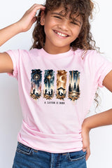 US3001Y-E3204Z Savior Is Born Nativity Kids Graphic Tee $11