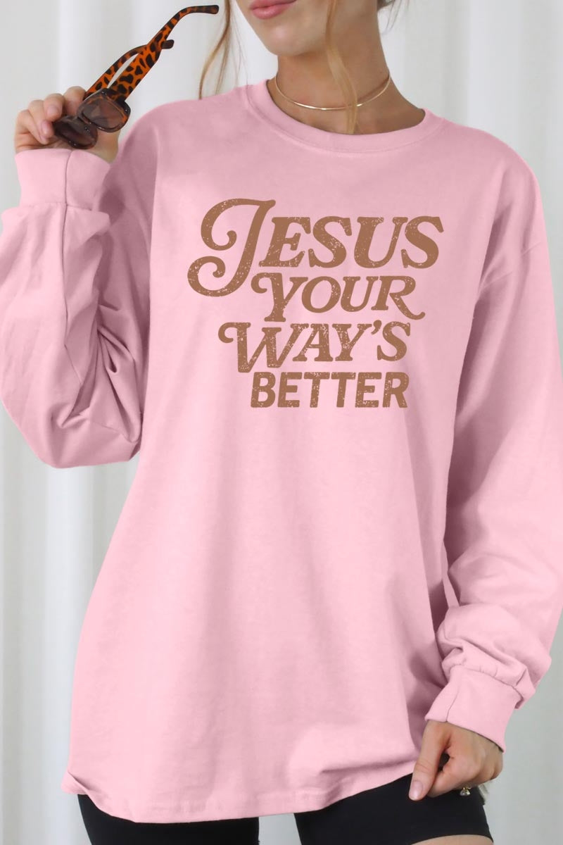 UL240-E3114 Christian Graphic Long Sleeve Tee $13.75
