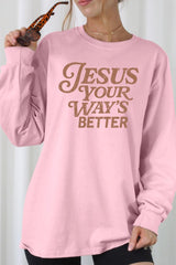 UL240P-E3114 Christian Graphic Plus Long Sleeve Tee $17