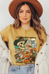 US3001P-E3096 Vintage Western Collage Graphic Plus Tee $16