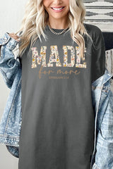 5000-E3068 Made for More Faith Graphic Heavy Cotton Tee $9