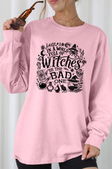 UL240-E3139 In a World of Witches Graphic Long Sleeve Tee $13.75