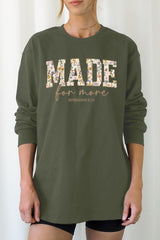 UL240-E3068 Made for More Faith Graphic Long Sleeve Tee $13.75