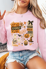 UL180-E3084 Halloween collage Graphic Sweatshirt $20