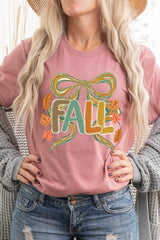 US3001P-E3121 Fall Brushstroke Bow Graphic Plus Tee $16