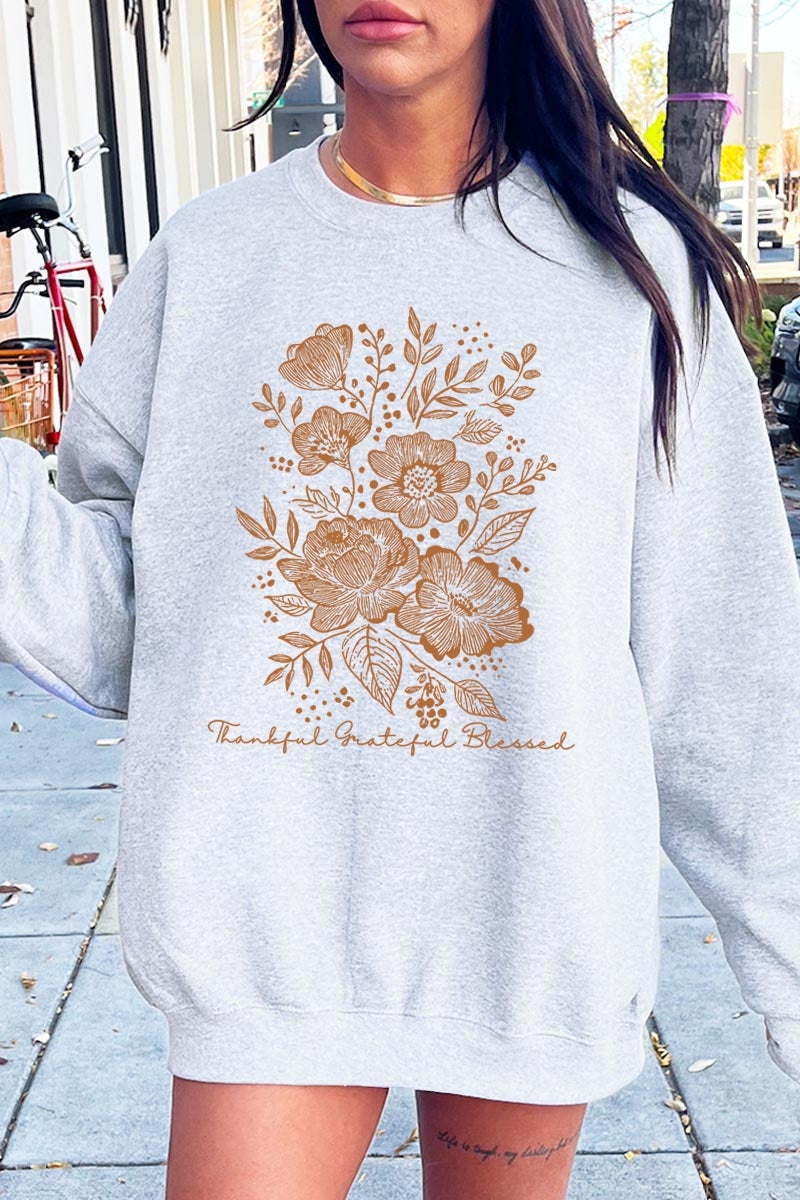 UL180P-E3155 Neutral Thanksgiving Graphic Plus Sweatshirt $25