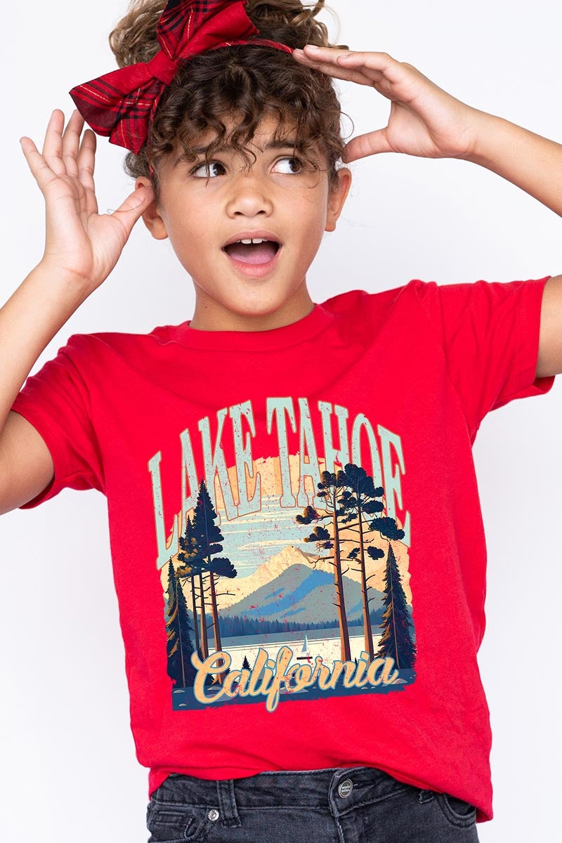 US3001Y-E3059Z Lake Tahoe Kids Graphic Tee $11