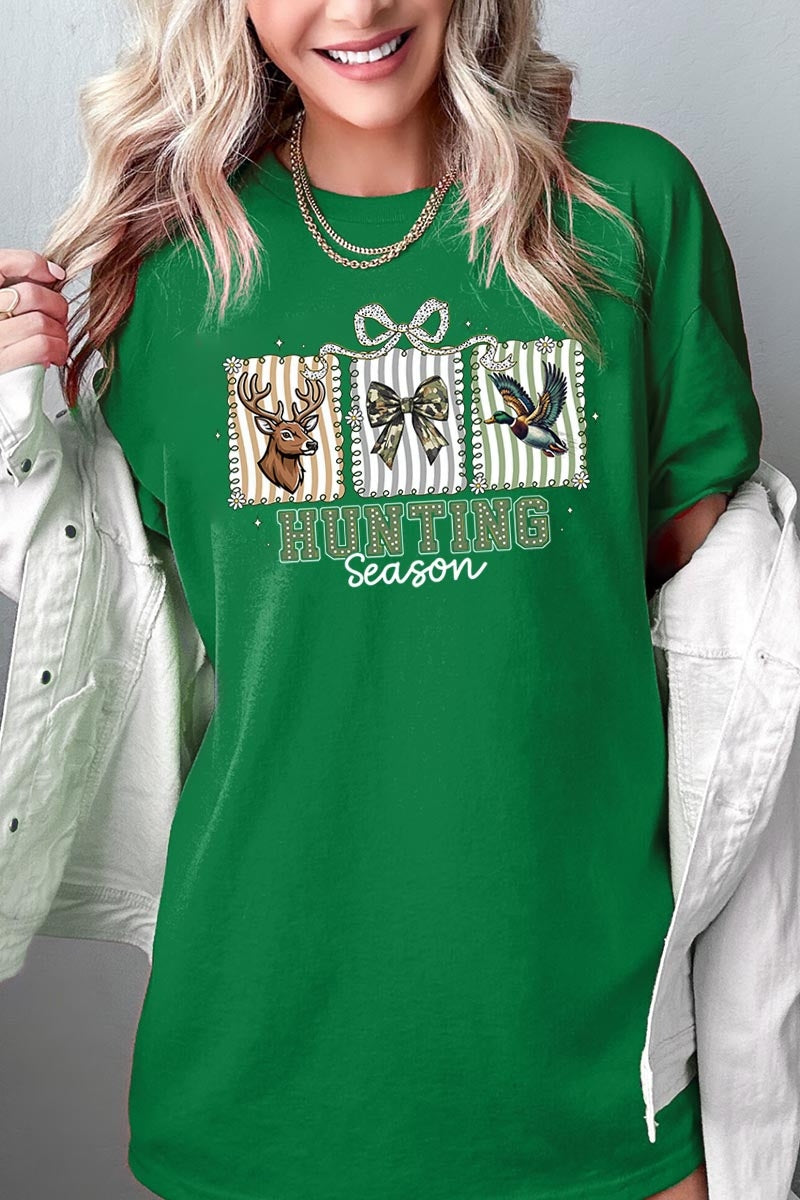 5000P-E3192 Deer & Duck Hunting Season Graphic Plus Heavy Cotton Tee $12.75