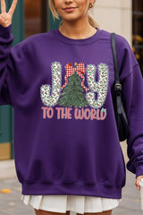 UL180-E3213 Joy to the World Graphic Sweatshirt $20