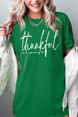 5000-E3170 Thankful Graphic Heavy Cotton Tee $9