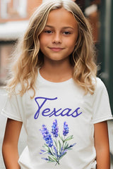 US3001Y-E3060Z Texas Bluebonnet Kids Graphic Tee $11