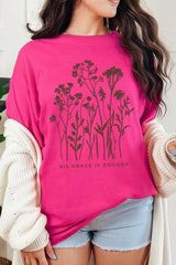 5000P-E3146 Christian Wildflower Graphic Plus Heavy Cotton Tee $12.75
