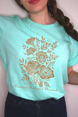 US3001-E3155 Neutral Thanksgiving Graphic Tee $12.5