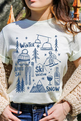 US3001P-E3188 Ski Doodle Graphic Plus Tee $16