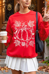 UL180-E3162 Fall Pumpkin Graphic Sweatshirt $20