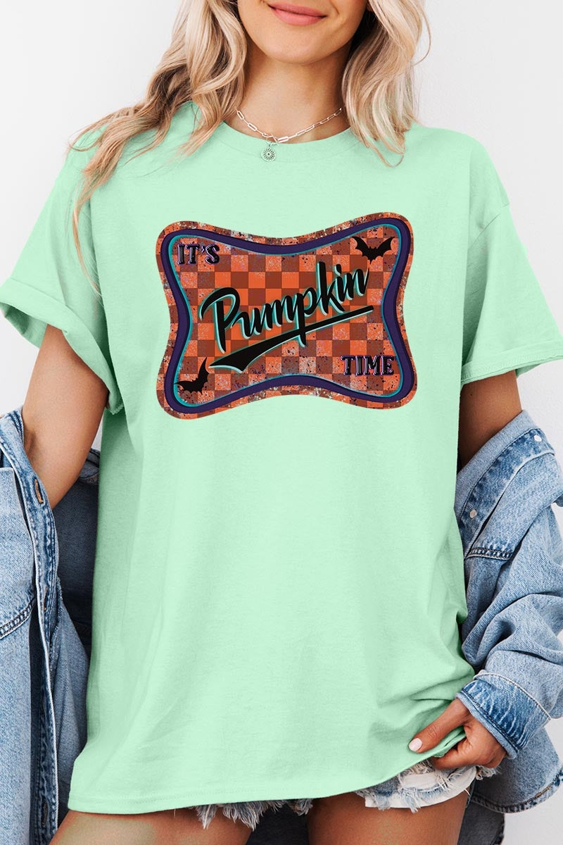 5000P-E3144 Itu2019s pumpkin time Graphic Plus Heavy Cotton Tee $12.75