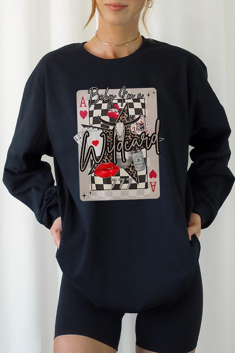 UL240P-E3099 Retro Wildcard Graphic Plus Long Sleeve Tee $17