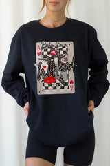 UL240-E3099 Retro Wildcard Graphic Long Sleeve Tee $13.75