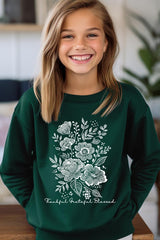UL180B-E3155Z Neutral Thanksgiving Kids Graphic Sweatshirt $20