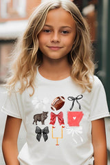 US3001Y-E3077Z Arkansas Football Kids Graphic Tee $11