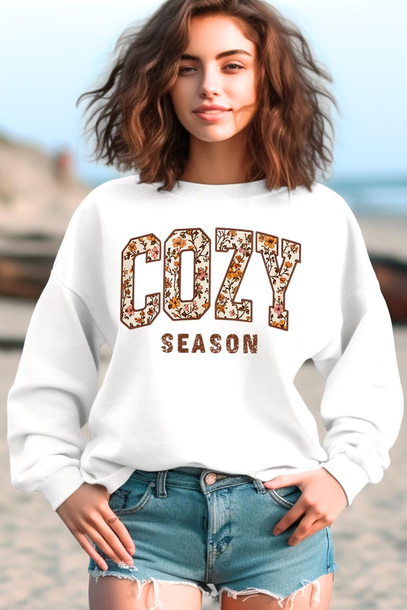 UL180-E3082 Cozy Season Graphic Sweatshirt $20