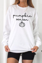 UL240-E3152 Pumpkin Season Graphic Long Sleeve Tee $13.75