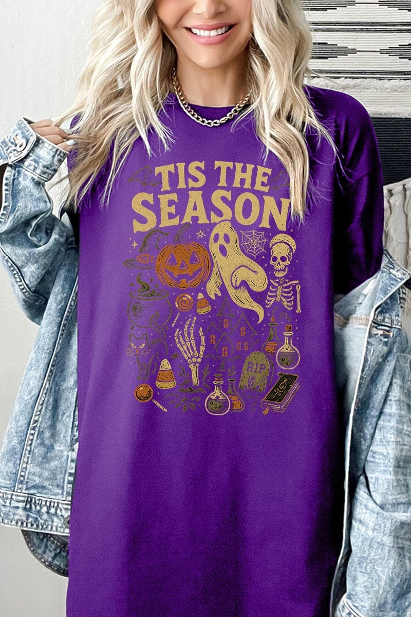 5000-E3125 Tis The Season Halloween Graphic Heavy Cotton Tee $9