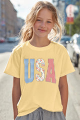 5000B-E3481Z USA Retro Kids Graphic Heavy Cotton Tee $8.5