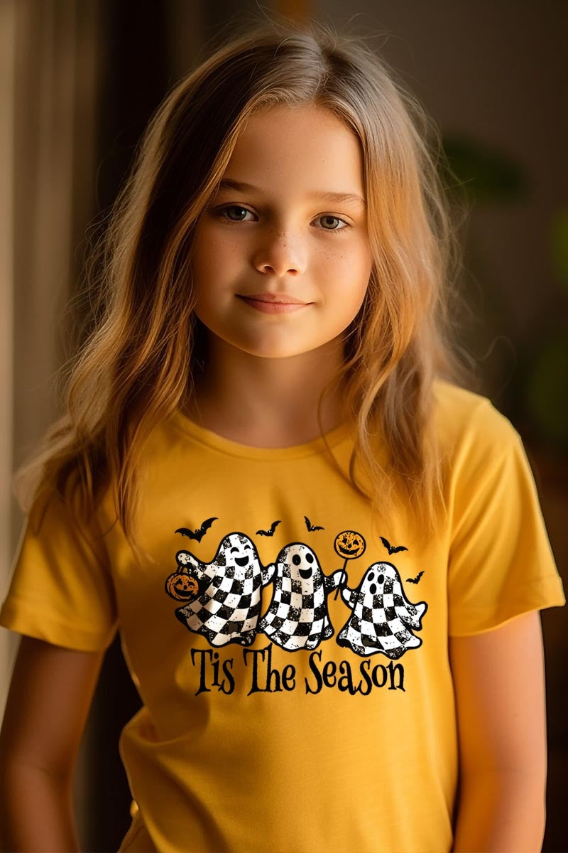 US3001Y-E3124Z Retro Ghosts Kids Graphic Tee $11