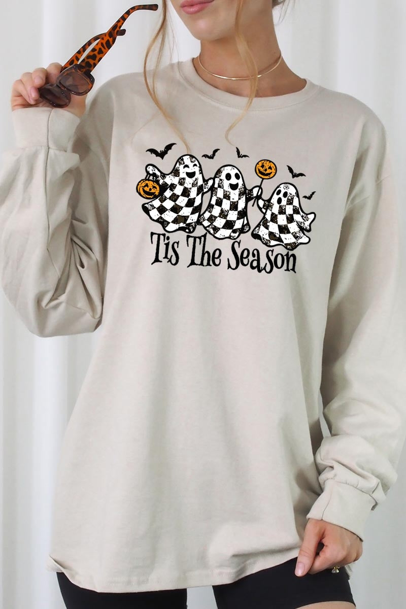 UL240P-E3124 Retro Ghosts Graphic Plus Long Sleeve Tee $17