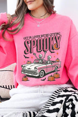 UL180P-E3142 Spooky Skeleton Graphic Plus Sweatshirt $25