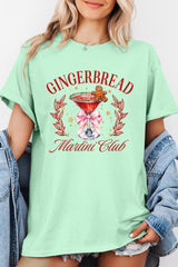 5000-E3216 Gingerbread Martini Club Graphic Heavy Cotton Tee $9