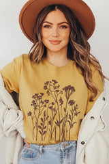 US3001P-E3146 Christian Wildflower Graphic Plus Tee $16