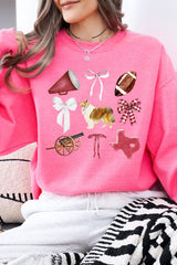 UL180-E3079 Texas Football Graphic Sweatshirt $20