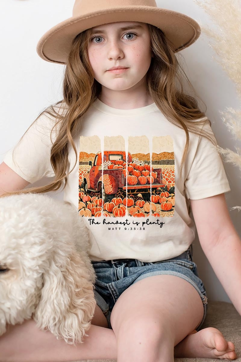 US3001Y-E3172Z Harvest Is Plenty Kids Graphic Tee $11
