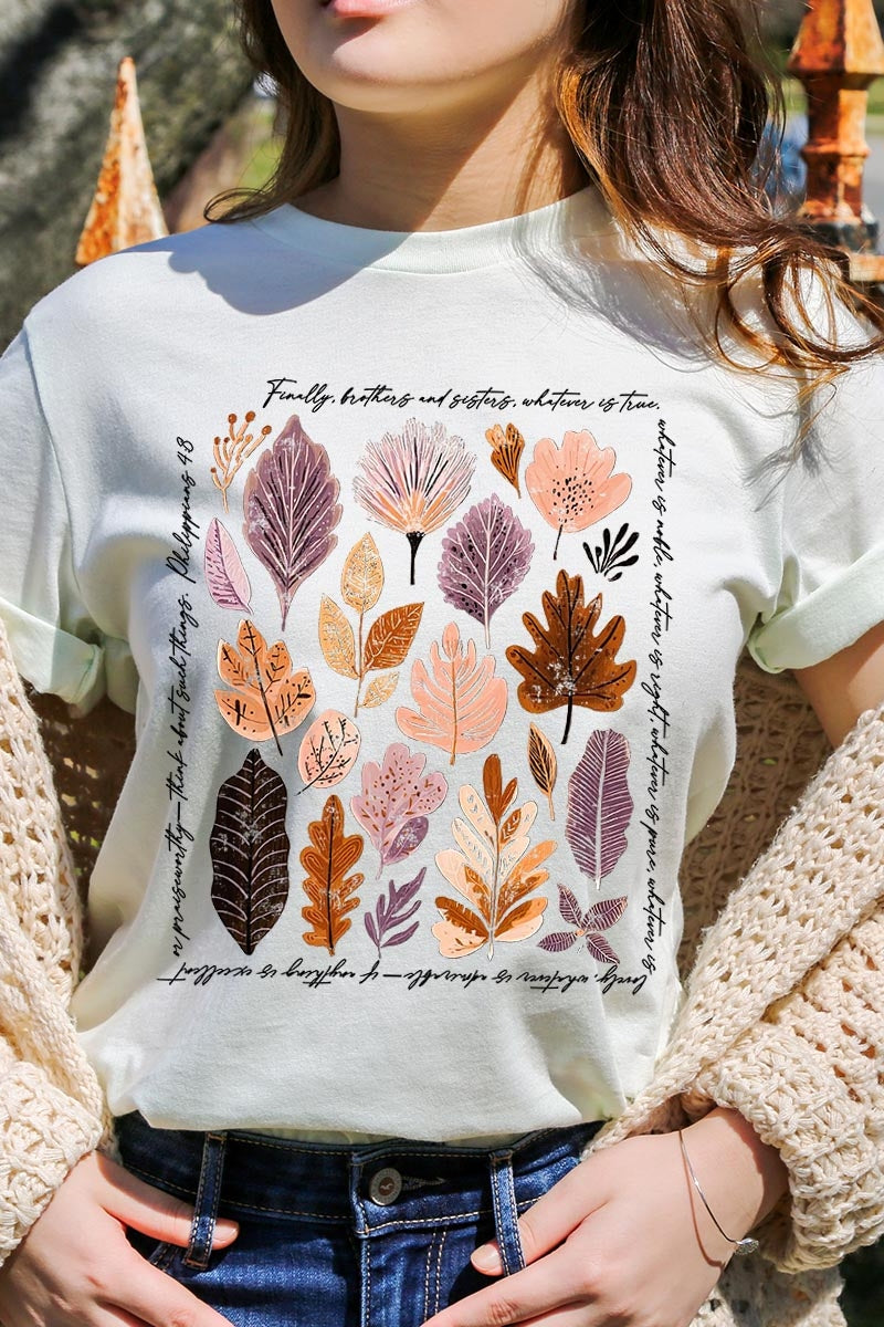 US3001-E3147 Christian Fall Graphic Tee $12.5