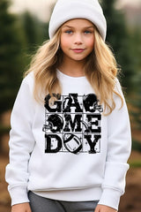 UL180B-E3073Z Distressed Game Day Kids Graphic Sweatshirt $20