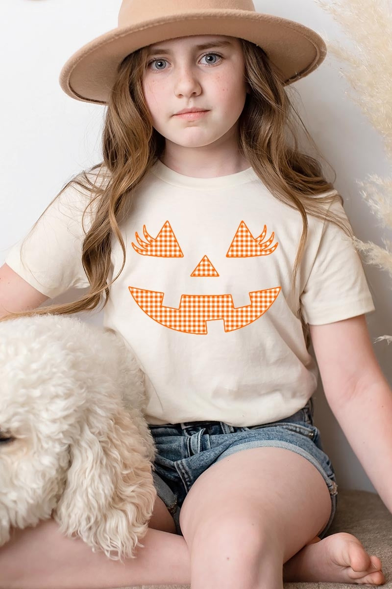 US3001Y-E3148Z Cute Pumpkin Halloween Kids Graphic Tee $11