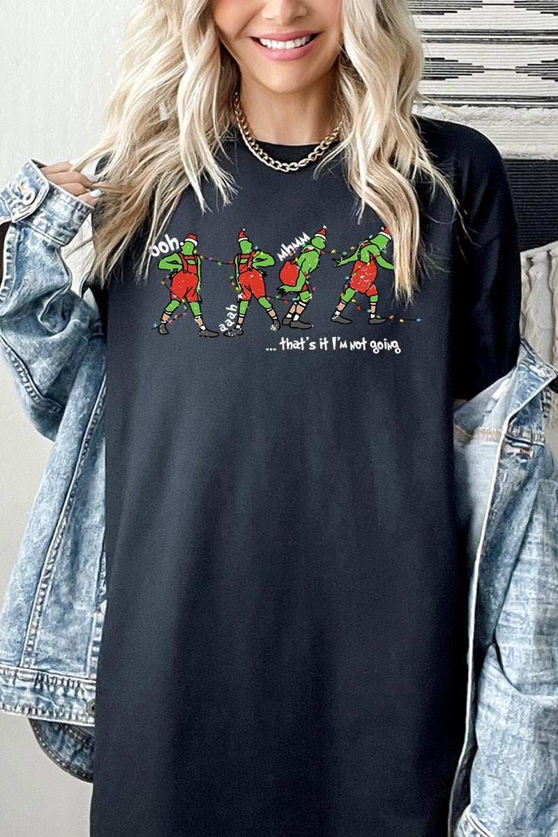 5000-E3203 Grinch Funny Christmas Graphic Heavy Cotton Tee $9