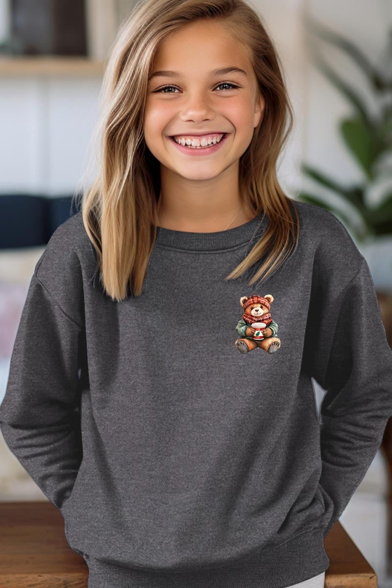 UL180B-E3175Z Christmas bear Kids Graphic Sweatshirt $20