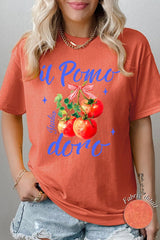5000-E3070 Il Pomodoro Tomato Art Graphic Heavy Cotton Tee $9