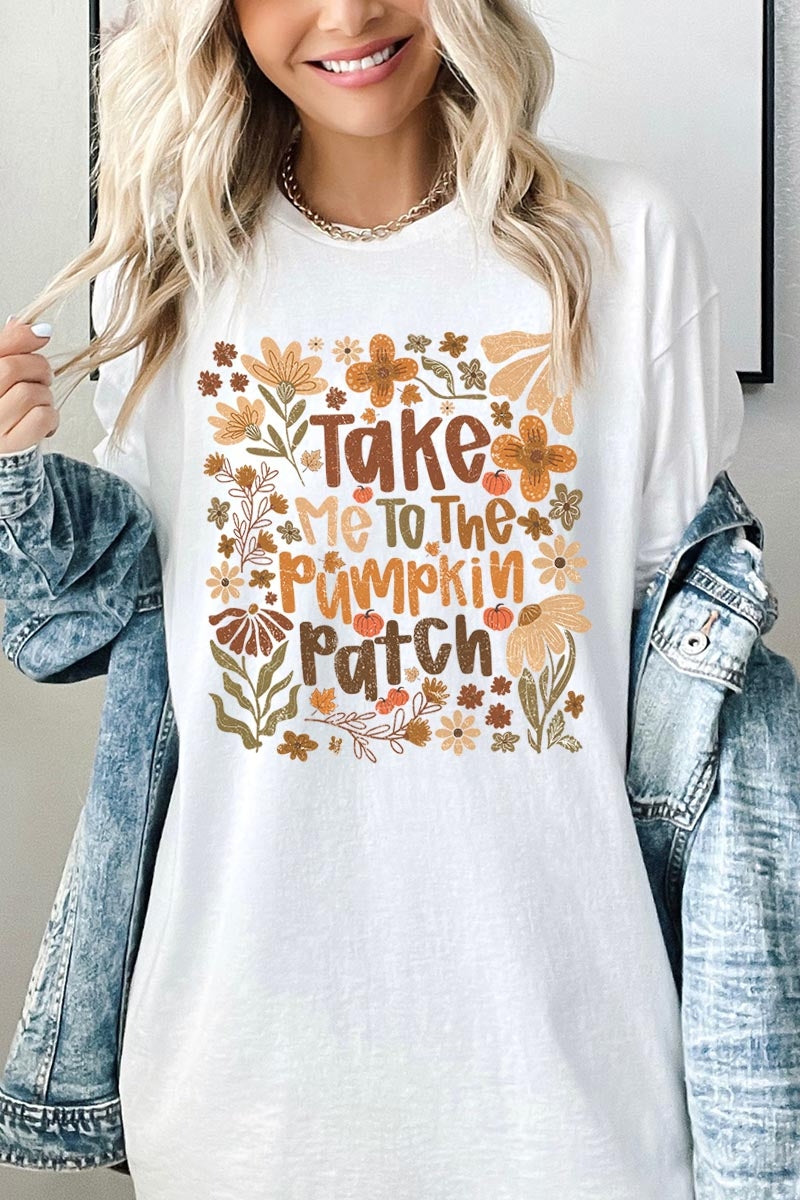 5000-E3136 Take Me To The Pumpkin Patch Heavy Cotton Tee $9