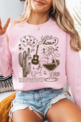 UL180-E3097 Cowgirl Country Music Graphic Sweatshirt $20