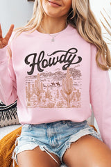 UL180P-E3095 Howdy Desert Western Graphic Plus Sweatshirt $25