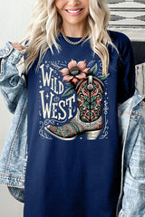5000P-E3100 Wild West Cowgirl Boot Plus Heavy Cotton Tee $12.75