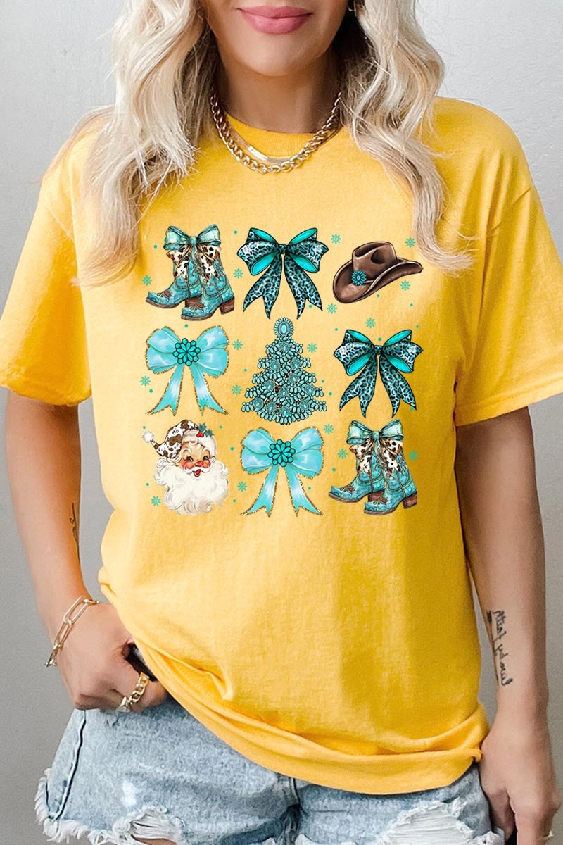 5000-E3180 Western Christmas Graphic Heavy Cotton Tee $9