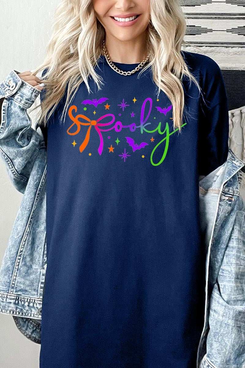 5000-E3109 Spooky Halloween Graphic Heavy Cotton Tee $9