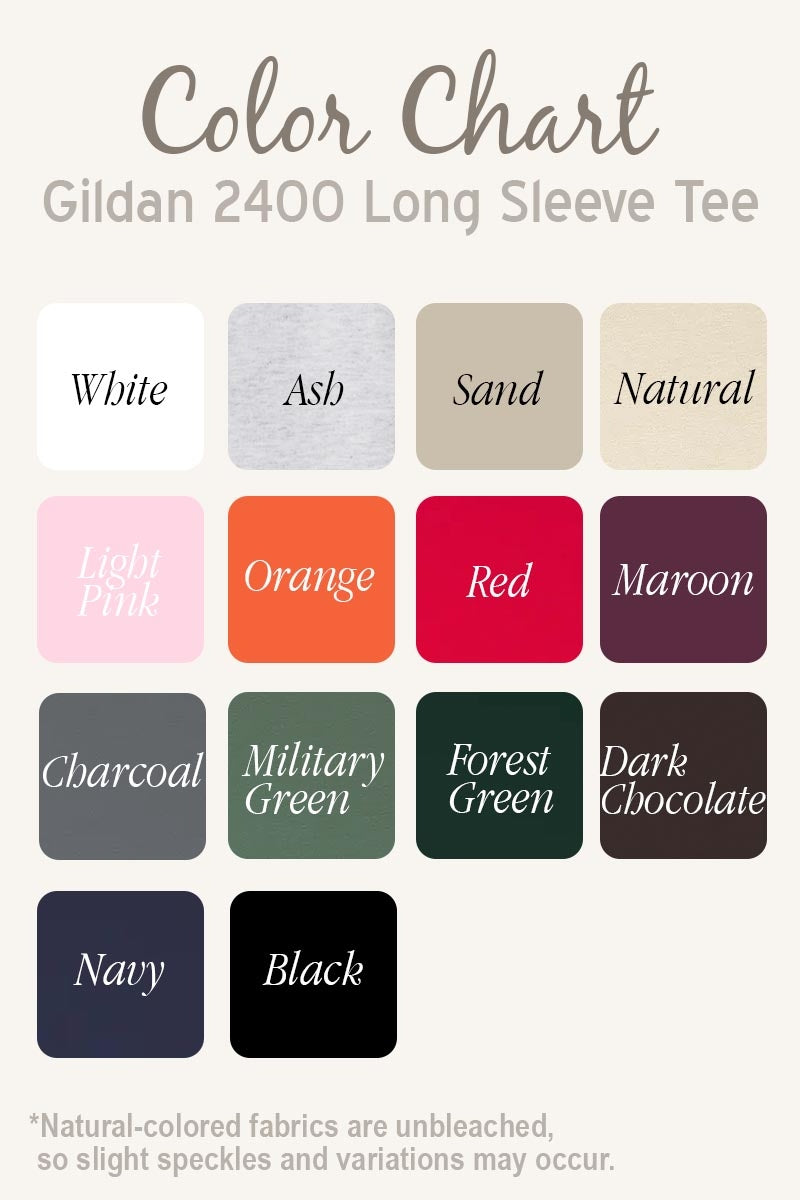 UL240-E3067 Consider the Wildflowers Graphic Long Sleeve Tee $13.75