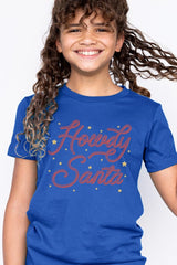 US3001Y-E3199Z Howdy Santa Kids Graphic Tee $11