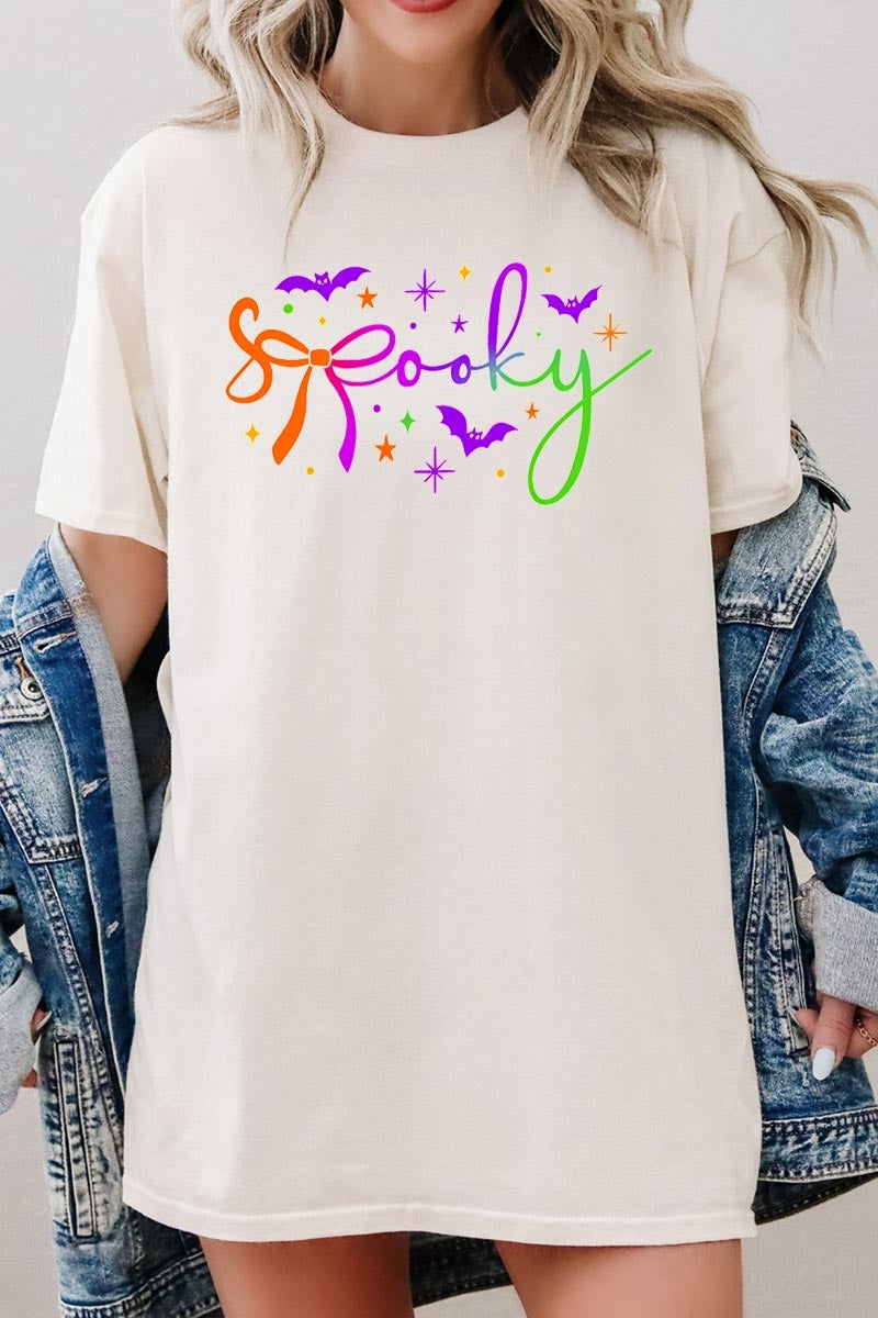 5000P-E3109 Spooky Halloween Graphic Plus Heavy Cotton Tee $12.75